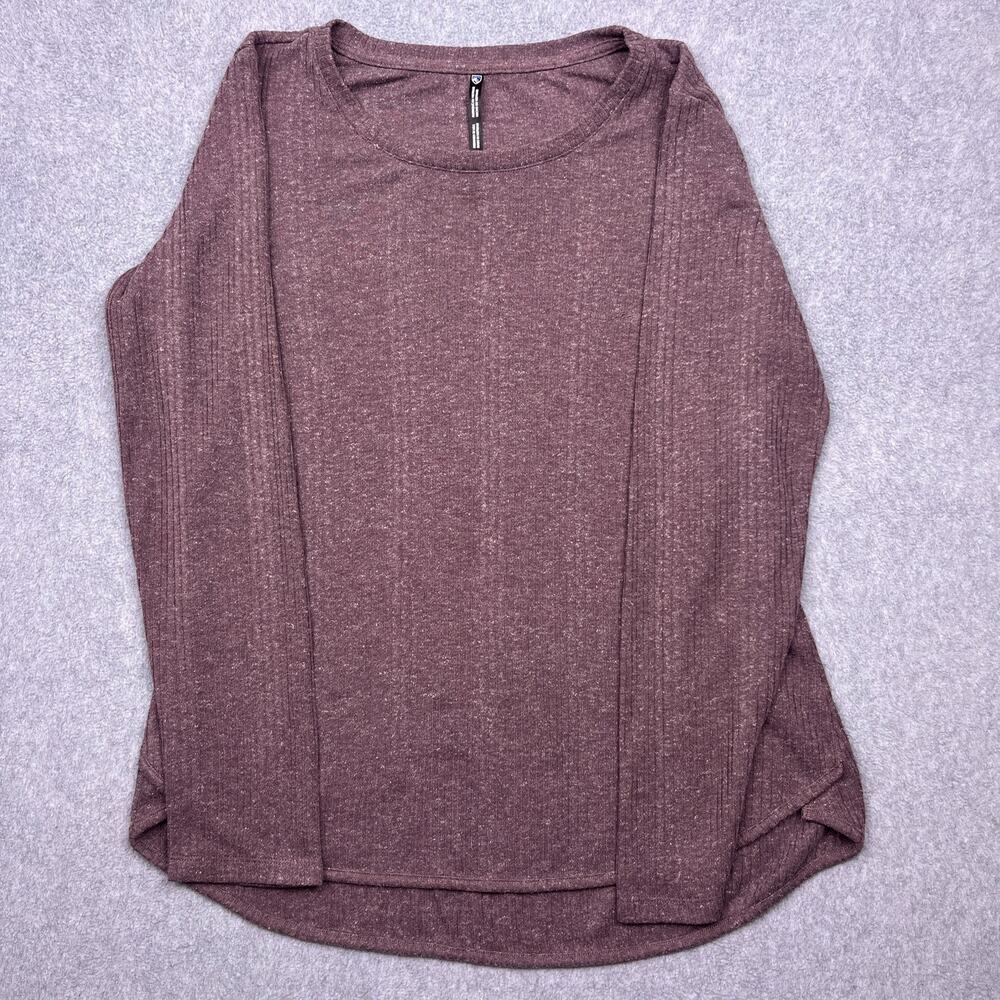 Kuhl Lightweight Knit Top Womens Large Burgundy Long Sleeve Pullover
